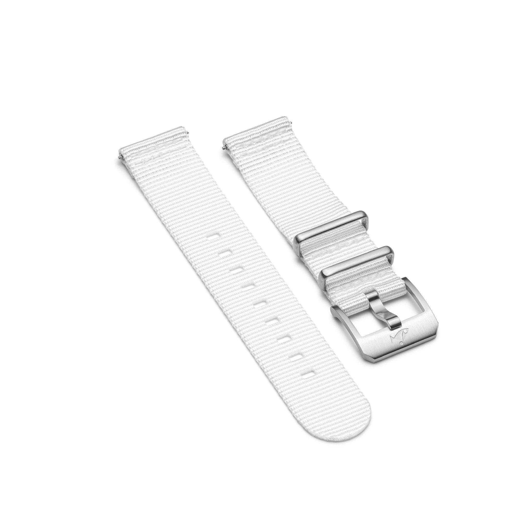 NATO strap with folding buckle, White - DOXA Watches US