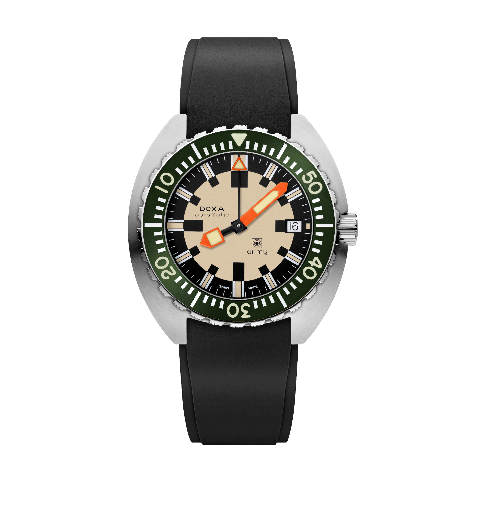 DOXA Army, stainless steel bezel