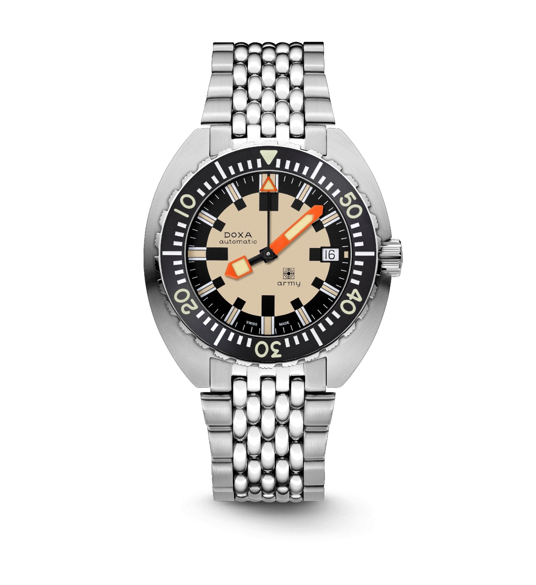 DOXA Army, stainless steel bezel