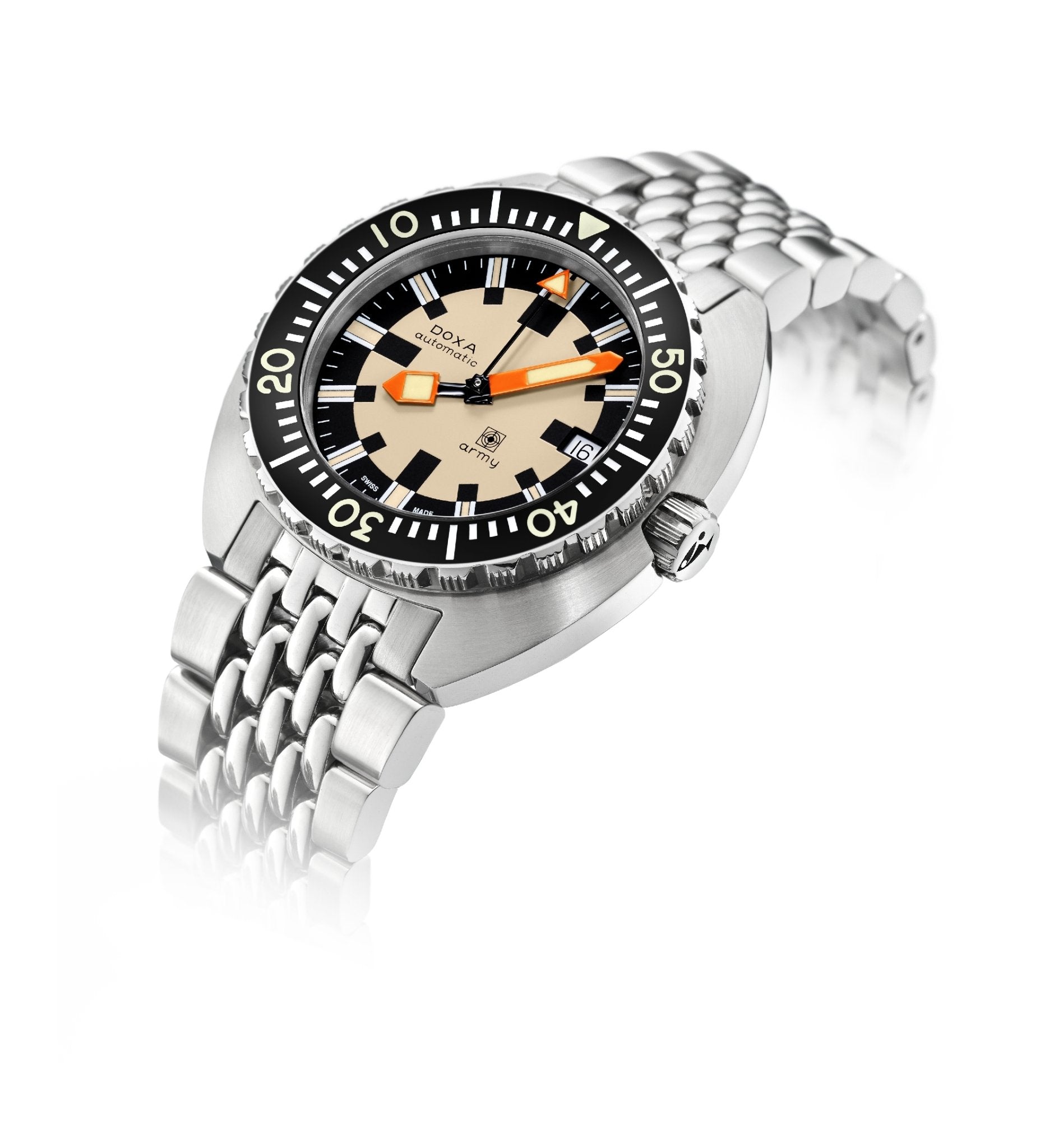 DOXA Army, stainless steel bezel - DOXA Watches US