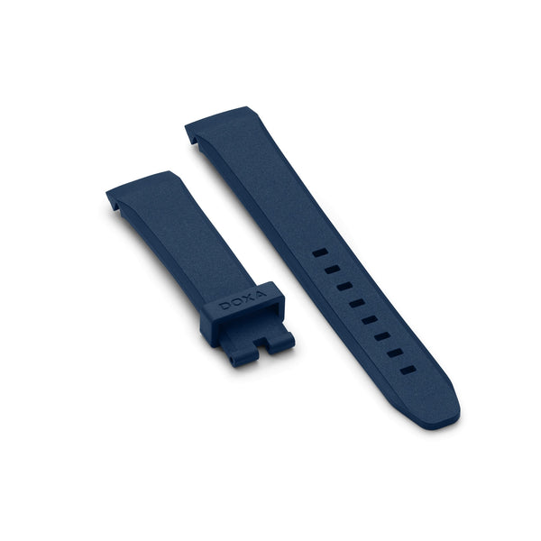 Rubber strap, Navy blue - DOXA Watches US