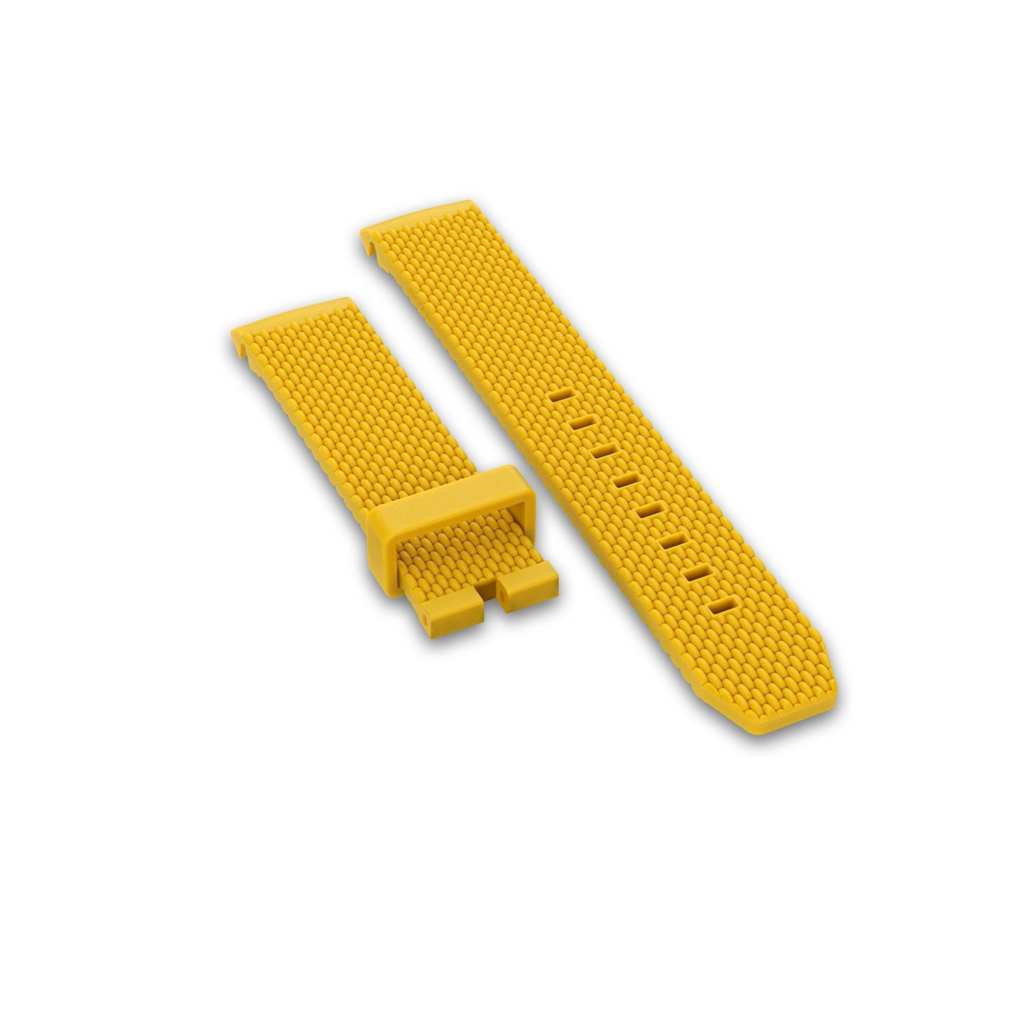 Rubber strap with buckle, Yellow - DOXA Watches US