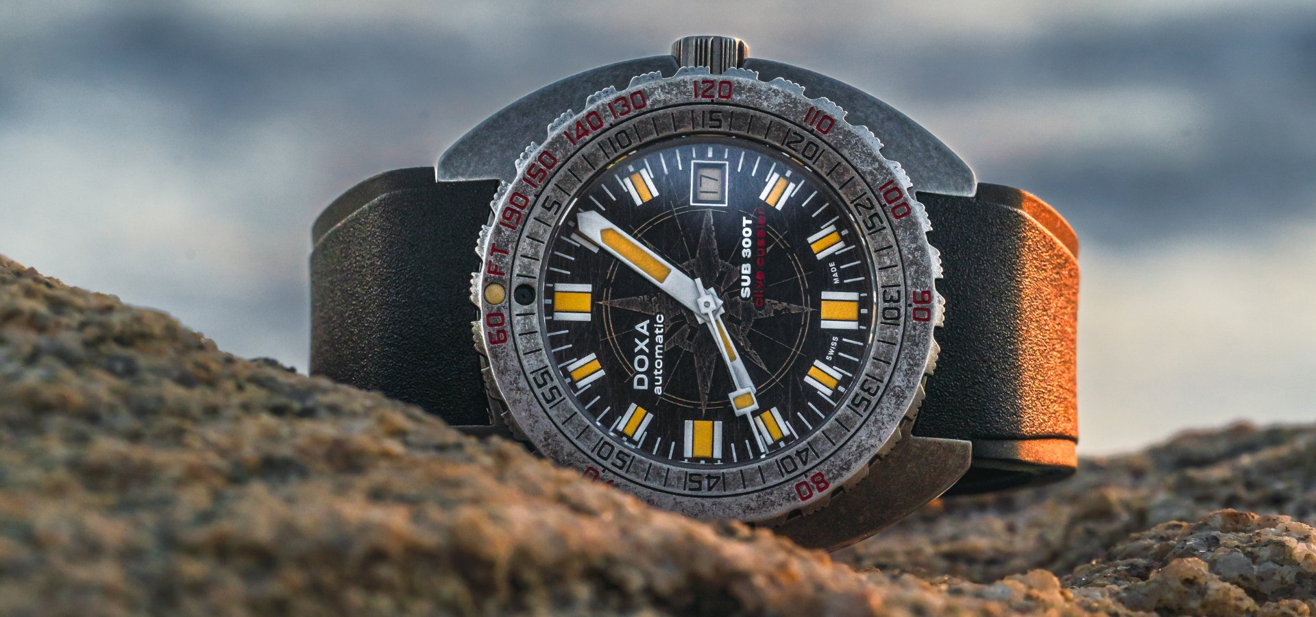 Celebrating Exploration and Legacy with The DOXA SUB 300T Sharkhunter Clive Cussler - DOXA Watches US