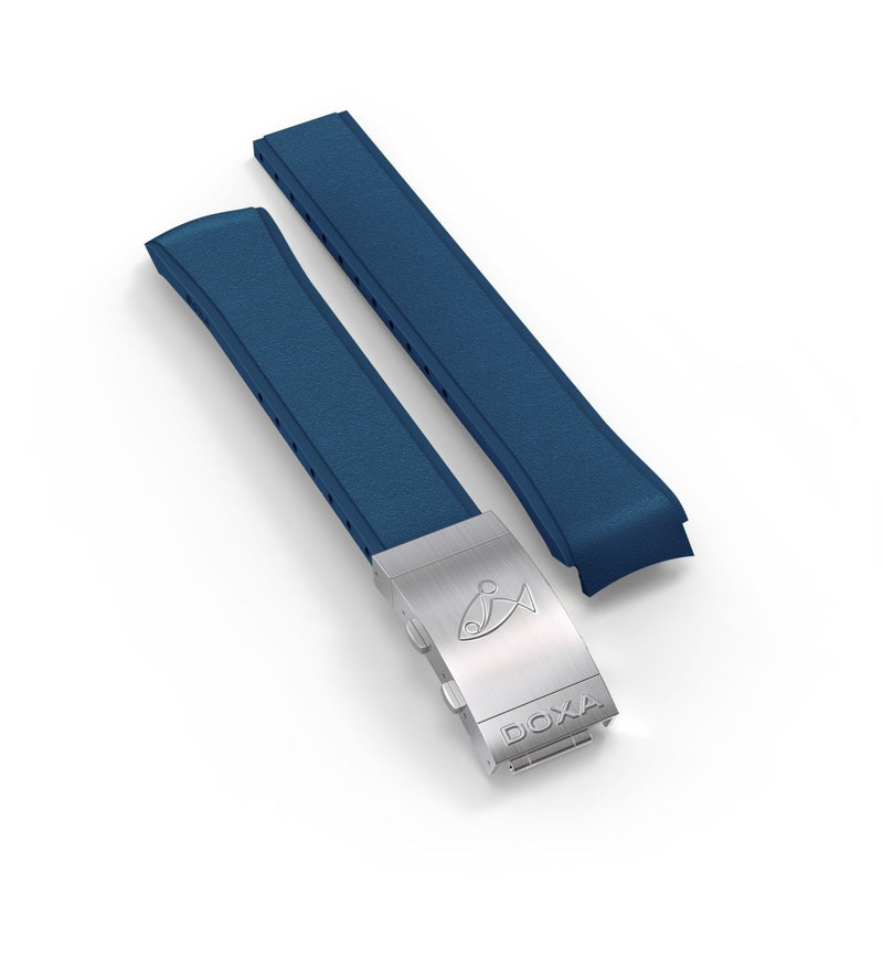 Rubber strap, Navy blue - DOXA Watches