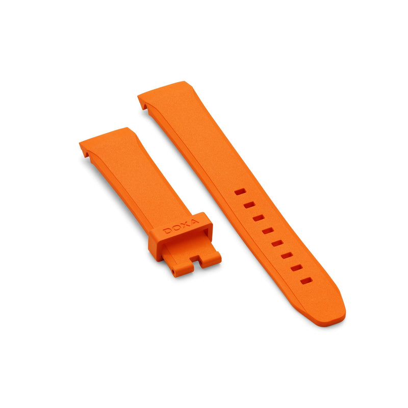 Rubber strap, Orange - DOXA Watches US