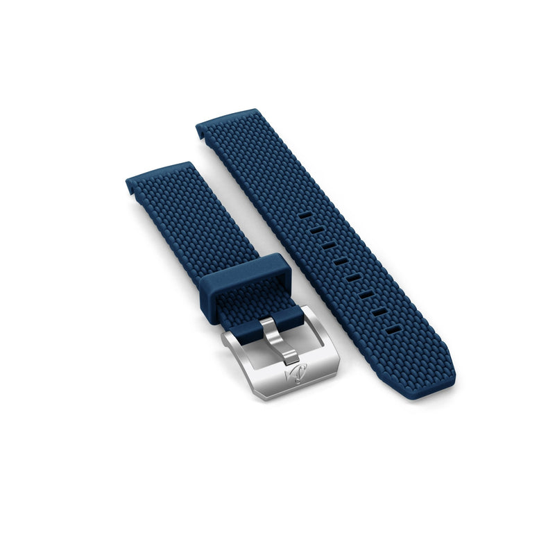 Rubber strap with buckle, Navy blue - DOXA Watches US