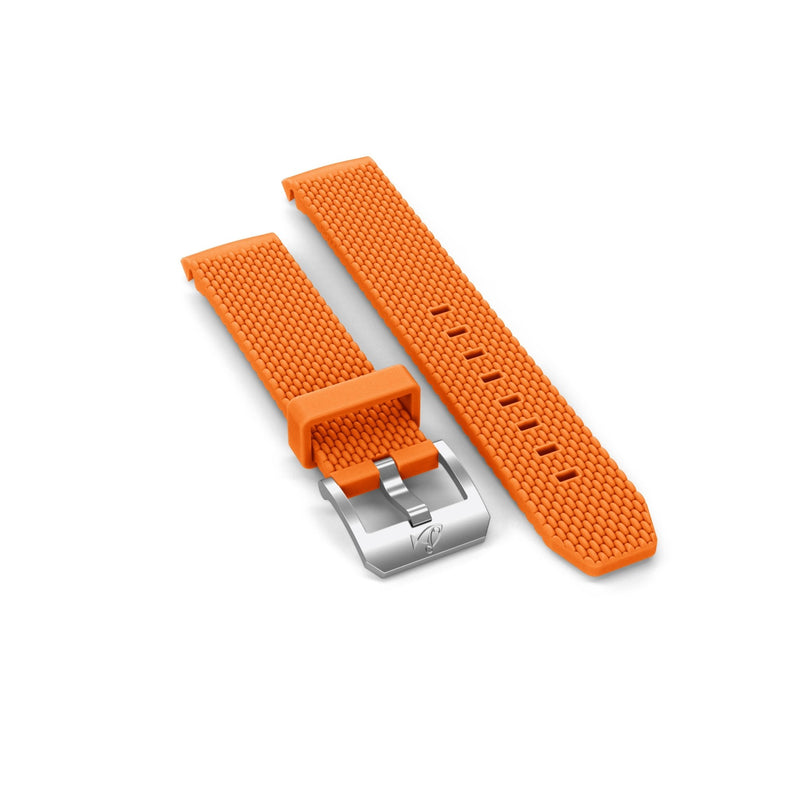 Rubber strap with buckle, Orange - DOXA Watches US
